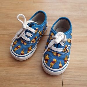 Kid's Vans Winnie the Pooh Blue Sneakers Size 5